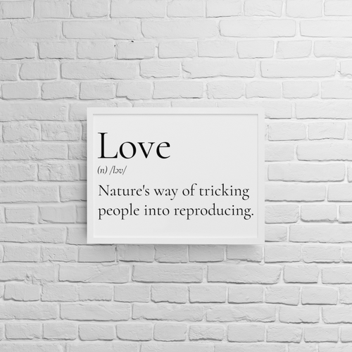 Постер с рамка &amp;quot;Love&amp;quot; - 1