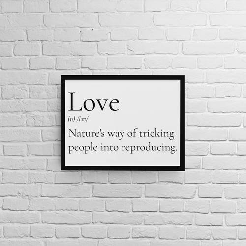 Постер с рамка "Love" - 2