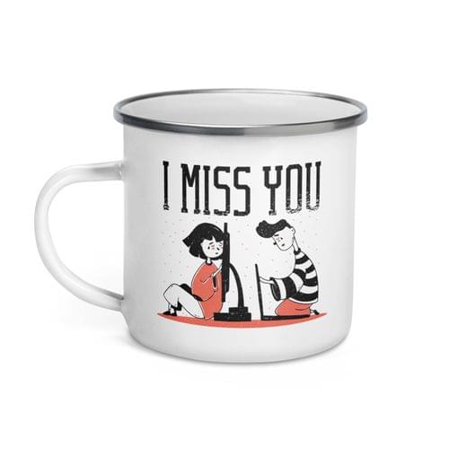 Емайлирано канче "Miss You" - 2