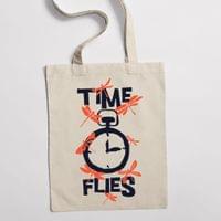 Еко чанта "Time Flies" - small - 0
