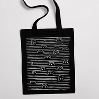 Eко чанта "Dogs In Lines" - small - 1