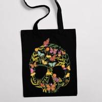 Eко чанта "Skull Flower" - small - 0