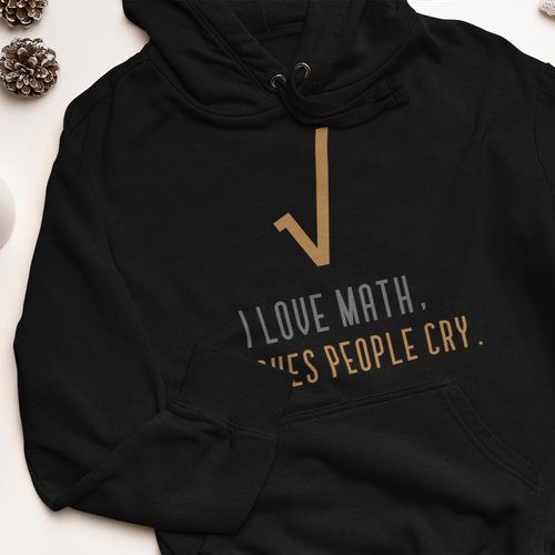 Дамска худи рокля &amp;quot;I Love Math&amp;quot; - 1