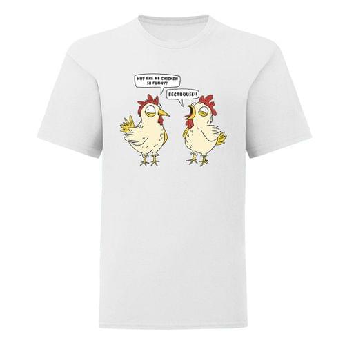 Детска тениска &amp;quot;Why are chickens so funny&amp;quot;
