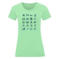 Дамска тениска "Travel Icons" - small - 7