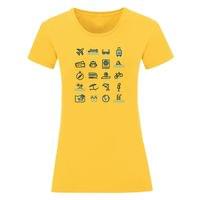 Дамска тениска "Travel Icons" - small - 1