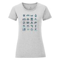 Дамска тениска "Travel Icons" - small - 10