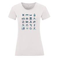 Дамска тениска "Travel Icons" - small - 0