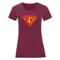 Дамска тениска "Super Nerd" - small - 7 Дамска тениска "Super Nerd" - small - 7