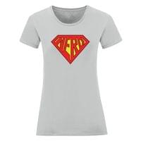 Дамска тениска "Super Nerd" - small - 12 Дамска тениска "Super Nerd" - small - 12