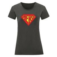 Дамска тениска "Super Nerd" - small - 16 Дамска тениска "Super Nerd" - small - 16