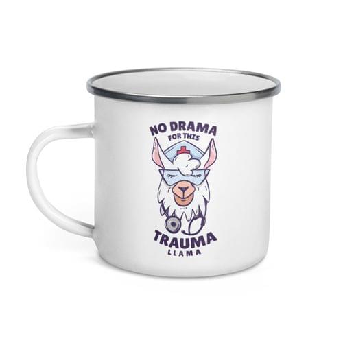 Емайлирано канче "Trauma Llama" - 2