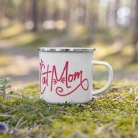 Емайлирано канче "Cat Mom" - small - 4