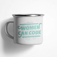Емайлирано канче "Women Code" - small - 0