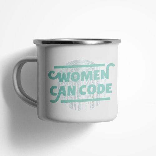 Емайлирано канче &amp;quot;Women Code&amp;quot; - 1