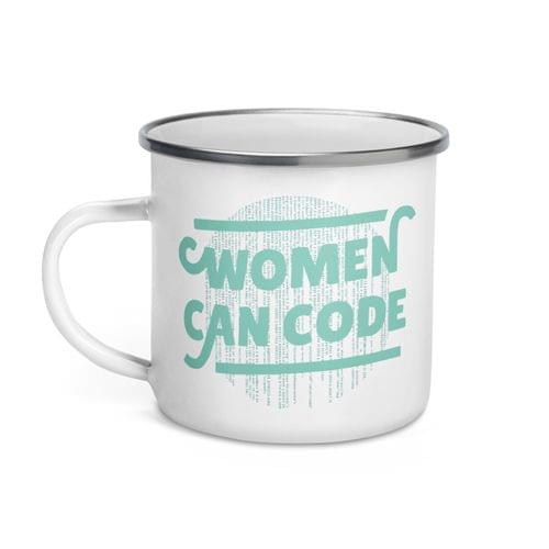 Емайлирано канче "Women Code" - 2