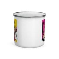 Емайлирано канче "Pop Art Girl" - small - 2