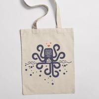 Еко чанта "Kraken Loves Boat" - small - 0