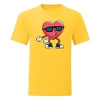 Тениска "Heart Flossing" (мъжка) - small - 3
