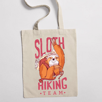 Eко чанта "Sloth Hiking Team" - small - 1
