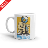 Бяла чаша "Mr. Water" - small - 0