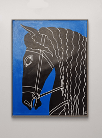 Картина акрил &amp;quot;Black Horse&amp;quot;, 100x80см - 1