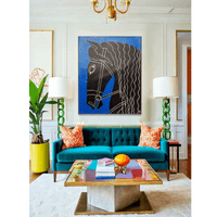 Картина акрил "Black Horse", 100x80см - 3 Картина акрил "Black Horse", 100x80см - 3