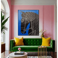 Картина акрил "Black Horse", 100x80см - 5 Картина акрил "Black Horse", 100x80см - 5