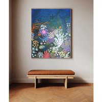 /ПРОДАДЕНА/ Абстрактна картина &amp;quot;Midnight Garden Beneath... - 5