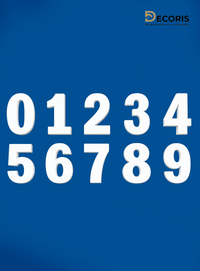 Цифри от стиропор 10х3см - 2
