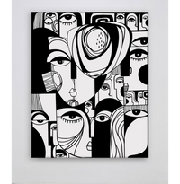 Картина акрил &amp;quot;Cubist Faces&amp;quot; , 100х80см - 4
