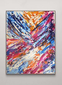 /ПРОДАДЕНА/ Абстрактна картина &amp;quot;Where Colors Collide&amp;quot; –... - 1