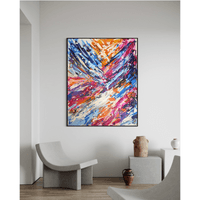 /ПРОДАДЕНА/ Абстрактна картина &amp;quot;Where Colors Collide&amp;quot; –... - 4