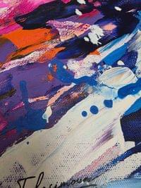 /ПРОДАДЕНА/ Абстрактна картина &amp;quot;Where Colors Collide&amp;quot; –... - 5
