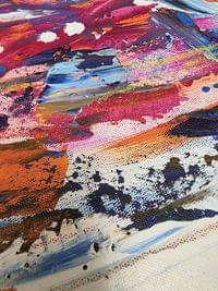 /ПРОДАДЕНА/ Абстрактна картина &amp;quot;Where Colors Collide&amp;quot; –... - 7