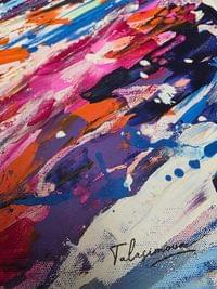 /ПРОДАДЕНА/ Абстрактна картина &amp;quot;Where Colors Collide&amp;quot; –... - 9