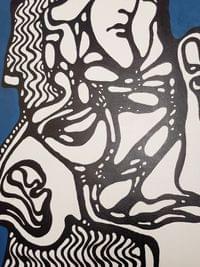 Картина акрил "The Mind's Topography", 100x80см - 6 Картина акрил "The Mind's Topography", 100x80см - 6