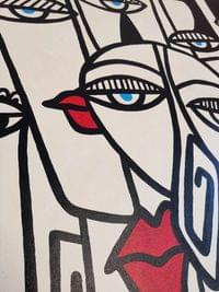 Картина акрил &amp;quot;Red lips&amp;quot;, 100x80cм - 6