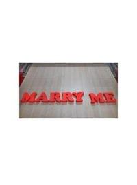 Надпис от стиропор MARRY ME - 4