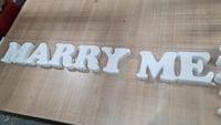 Надпис от стиропор MARRY ME - 2