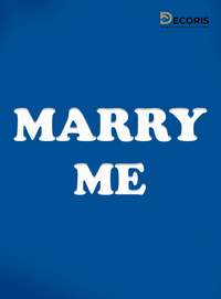 Надпис от стиропор MARRY ME - 1