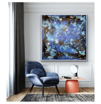 /ПРОДАДЕНА/ Авторска Картина акрил &amp;quot;Azure&amp;quot; , 100х100см - 5