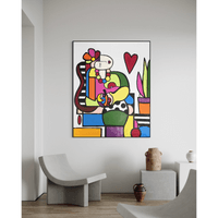 Акрилна картина “Silhouette Beneath the Heart”, 100x80см - 3 Акрилна картина “Silhouette Beneath the Heart”, 100x80см - 3