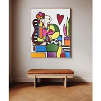 Акрилна картина “Silhouette Beneath the Heart”, 100x80см - 5 Акрилна картина “Silhouette Beneath the Heart”, 100x80см - 5