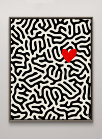 Картина акрил &amp;quot;Red heart&amp;quot;, 100x80см - 1