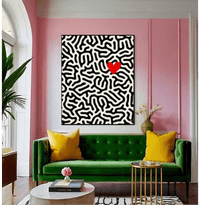 Картина акрил &amp;quot;Red heart&amp;quot;, 100x80см - 4