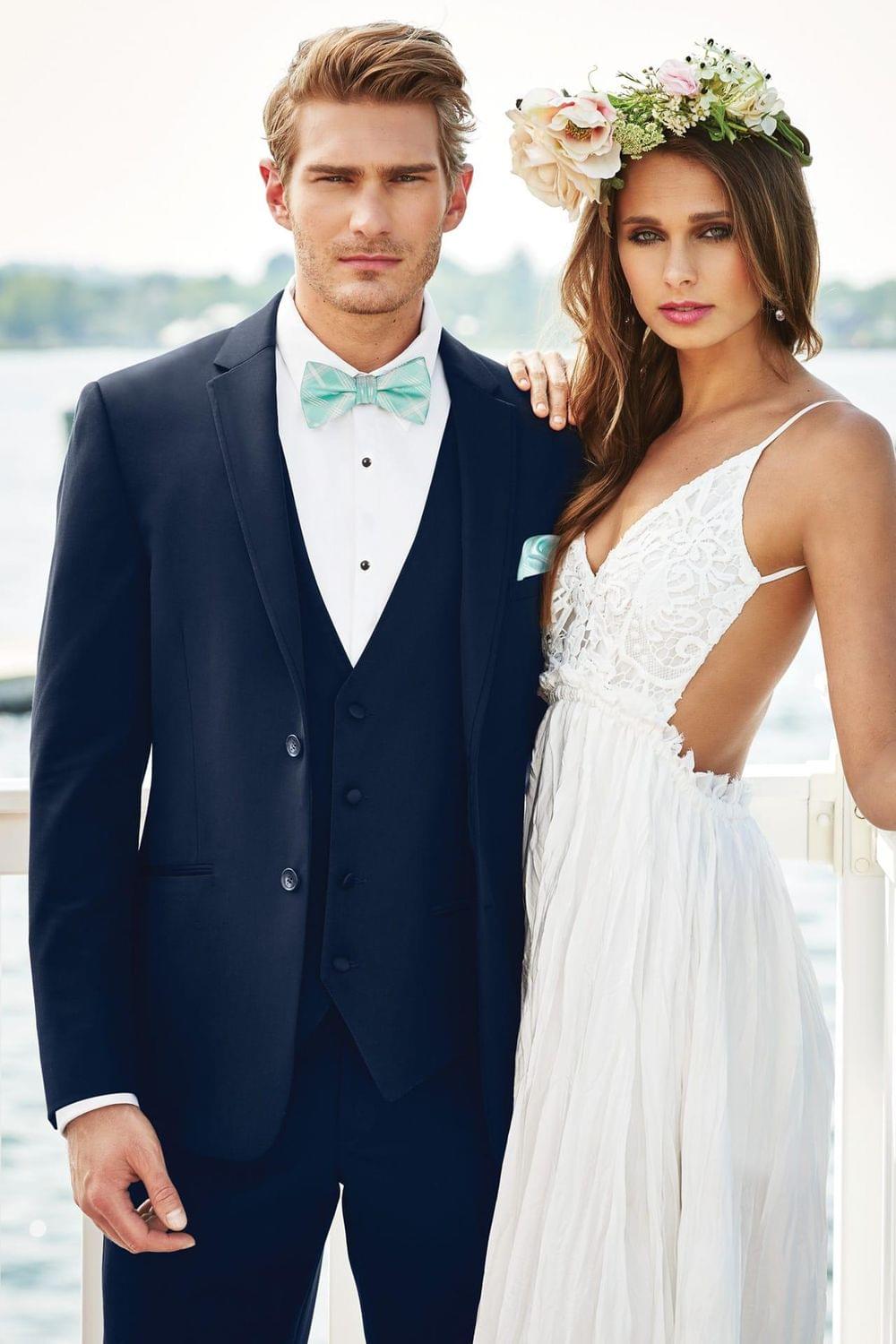 Navy Sterling Wedding Suit designed by Michael Kors is