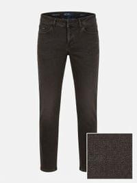 Мъжки дънки Slim Fit – кафяво рипс - small - 0