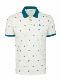 Мъжка тениска Geometric Triangle Print - small - 0