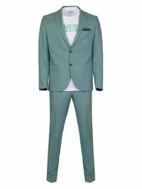 Елегантен мъжки костюм Light Green Elegance - small - 0